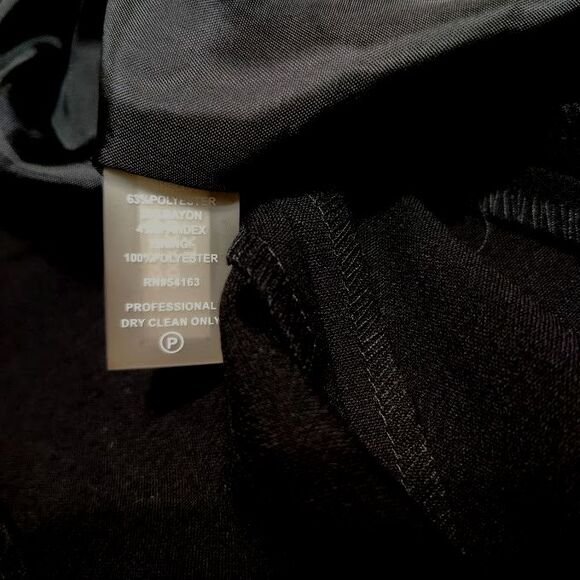 Calvin Kline Black Twirl Dress Size 8 Lined Sleeveless Full Skirt New Tags Midi - Picture 6 of 7